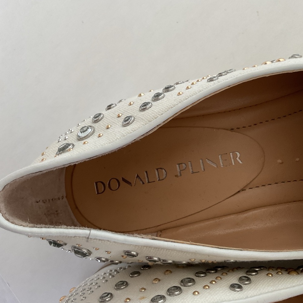 Donald J. PLINER New Leather Studded Loafers size 8 - Picture 11 of 16